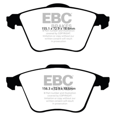 EBC 07-13 Mazda 3 2.3 Turbo Yellowstuff Front Brake Pads