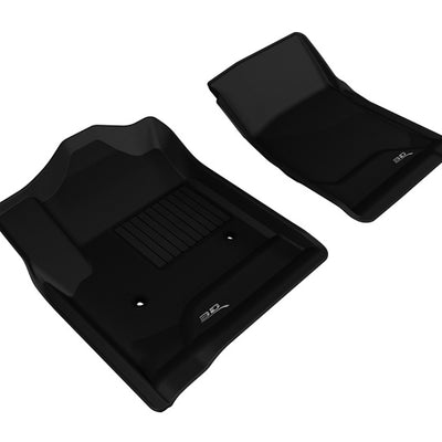 3D MAXpider 2014-2018 Chevrolet/GMC Silverado/Sierra Regular Cab Kagu 1st Row Floormat - Black