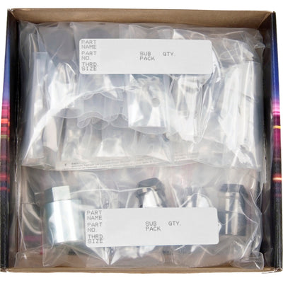 McGard 5 Lug Hex Install Kit w/Locks (Cone Seat Nut) M12X1.5 / 13/16 Hex / 1.5in. Length - Black