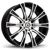 Konig Crown 17x7.5 5x110/115 ET40 Black Machine Face
