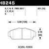 Hawk 94-01 Acura Integra (excl Type R)  HP+ Street Front Brake Pads