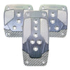 NRG Aluminum Sport Pedal M/T - Gunmetal w/Silver Carbon