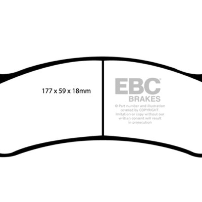 EBC 02 Cadillac Escalade 5.3 (Akebono rear caliper) Greenstuff Front Brake Pads