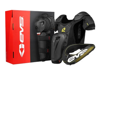 EVS Slam Combo(Option Knee/ Option Elbow/ R2 Collar/Bantam Deflector) Black - Youth