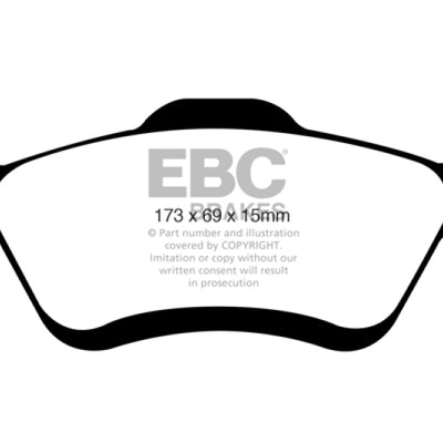 EBC 08-09 Ford Escape 2.3 Ultimax2 Front Brake Pads