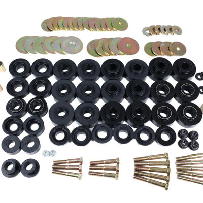 Energy Suspension 65-67 Chevrolet Biscayne/Bel Air/Caprice/Impala Body Mount Set w/ Hardware - Black