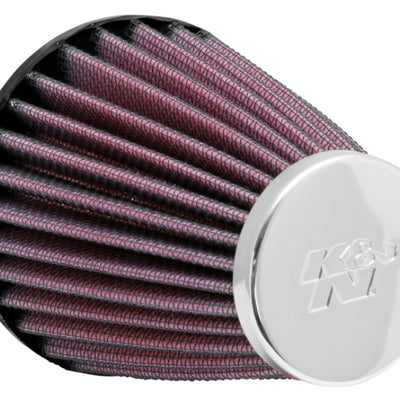 K&N Universal Chrome Filter 2.063in Flange ID x 3.5in Base OD x 2in Top OD x 4in H