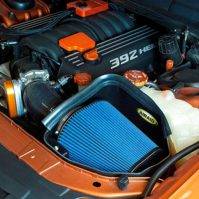 Airaid 11-14 Dodge Charger/Challenger MXP Intake System w/ Silicone Tube (Dry / Black Media)