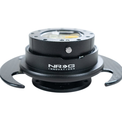 NRG Quick Release Kit Gen 3.0 - Black Body / Black Ring w/ Carbon Fiber Handles