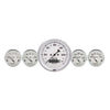 AutoMeter Gauge Kit 5 Pc. 3-3/8in. & 2-1/16in. Elec. Speedometer Old Tyme White