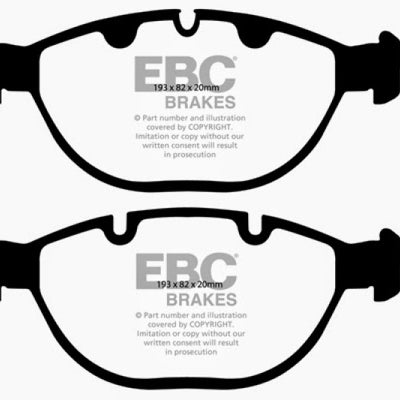 EBC 02-04 BMW X5 4.6 Yellowstuff Front Brake Pads