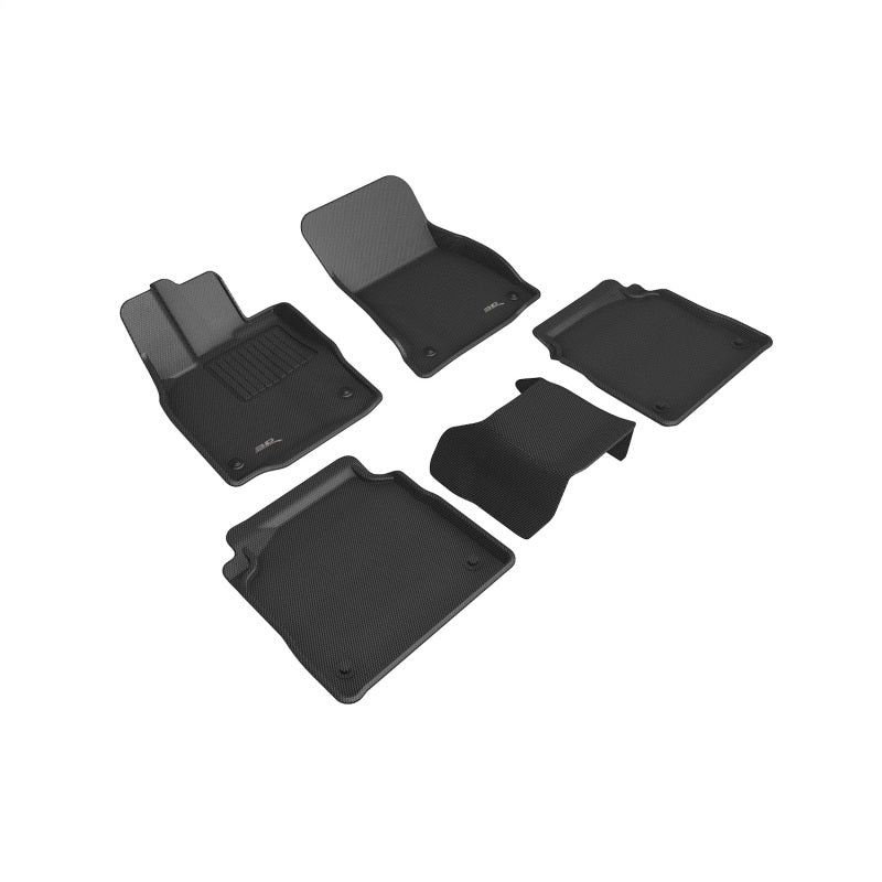 3D MAXpider 18-20 Lexus Ls Series Kagu Floor Mat- Black R1 R2