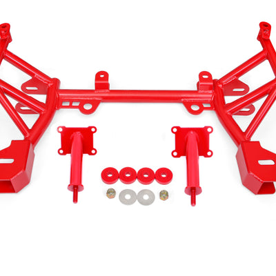 BMR 93-02 4th Gen F-Body K-member Low Mount Turbo LS1 Motor Mounts Standard Rack Mounts - Red