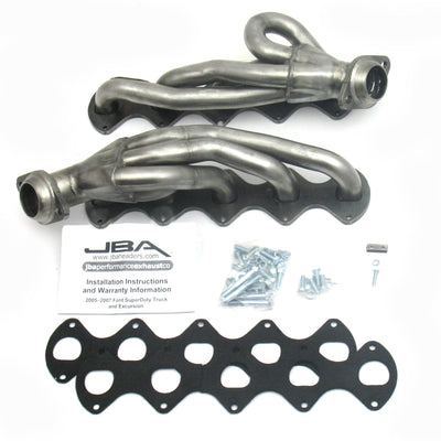JBA 05-10 Ford F-Series 6.8L 3V V10 1-1/2in Primary Raw 409SS Cat4Ward Header