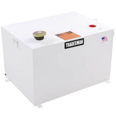 Tradesman Steel Rectangular Liquid Storage Tank - White
