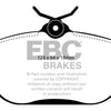 EBC 91-93 Volvo 740 2.3 (ABS) (Girling) Redstuff Front Brake Pads