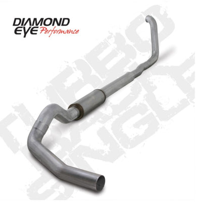 Diamond Eye KIT 5in Turbo Back SGL AL: 00-03 FORD 7.3L F250/F350