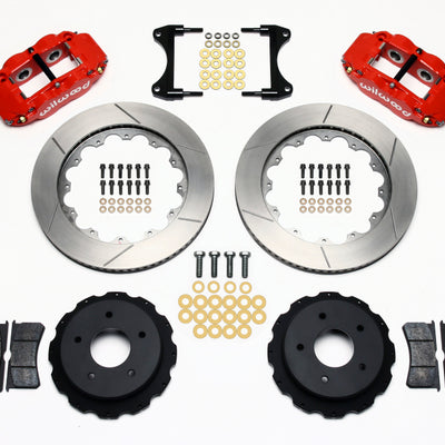 Wilwood Narrow Superlite 4R Rear Kit 14.00in Red 65-82 Corvette C2/C3