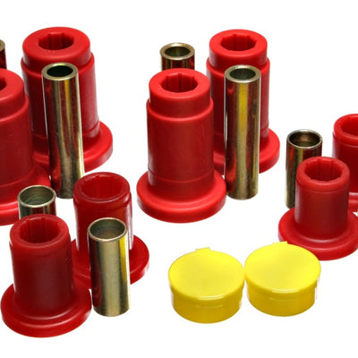 Energy Suspension 92-97 Mercury Gr Marquis / 92-97 Ford Crown Victoria Red Front End C/A Bushing Set