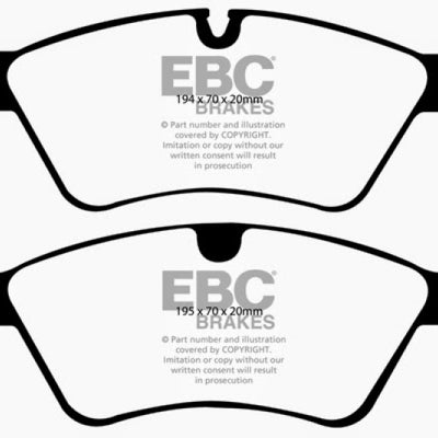 EBC 06 Mercedes-Benz E500 5.0 4-Matic Yellowstuff Front Brake Pads