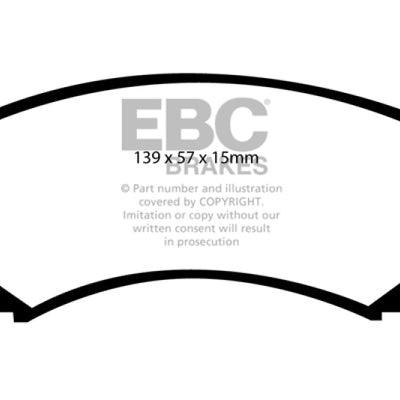 EBC 02-03 Honda Passport 3.2 Yellowstuff Front Brake Pads