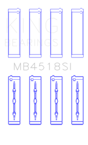 King Engine Bearings 11-20 Chrysler 300 / Dodge Grand Caravan (Size +0.25mm) Main Bearing Set