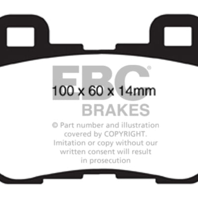 EBC 08-13 Infiniti FX50 5.0 Greenstuff Rear Brake Pads