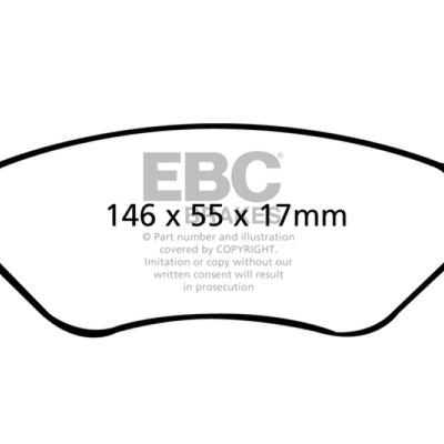 EBC 05-09 Ford Escape 2.3 Hybrid Ultimax2 Rear Brake Pads