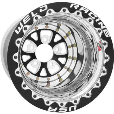Weld V-Series 15x15 / 5x4.75 BP / 5in. BS Polished Wheel - Non-Beadlock
