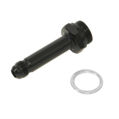 Fragola -6AN x 7/8-20 Carb Adapter Long 3in - Black