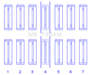 King Engine Bearings BMW M20B20-23-25-27/M50B25/M52B20-25-28 Main Bearing Set - Size STD