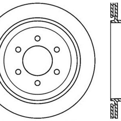 StopTech 04-09 Ford F150 / 06-08 Lincoln Mark LT Rear Left Slotted & Drilled Rotor