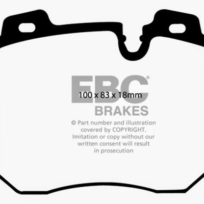 EBC 90-95 BMW 750iL 5.0 (E32) Redstuff Front Brake Pads