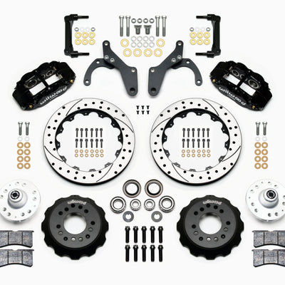 Wilwood Narrow Superlite 6R Front Hub Kit 12.88in Drilled 59-64 Chevy Impala / 63-64 Corvette