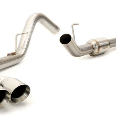 Carven 15-20 Ford F-150 5.0L Competitor Series Cat-Back w/R-Series Muf. & 4in. Dual Tip - Polished