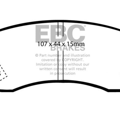 EBC 97-01 Chevrolet Metro 1.3 Ultimax2 Front Brake Pads