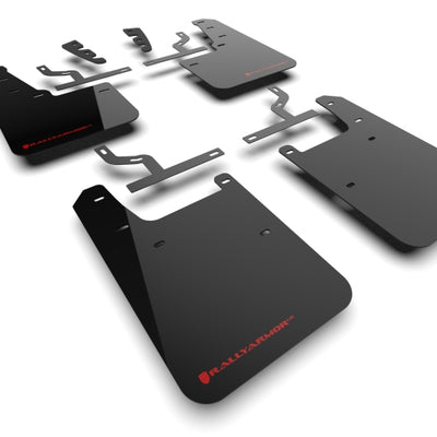 Rally Armor 22-24 Toyota Tundra Black UR Mud Flap w/Red Logo