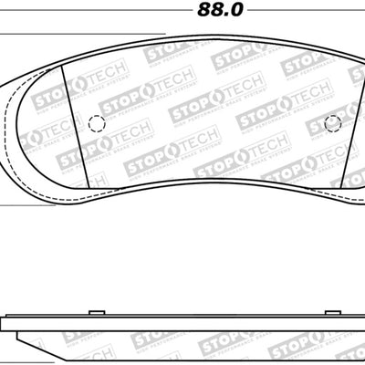 StopTech Sport Brake Pads w/Shims and Hardware - Rear