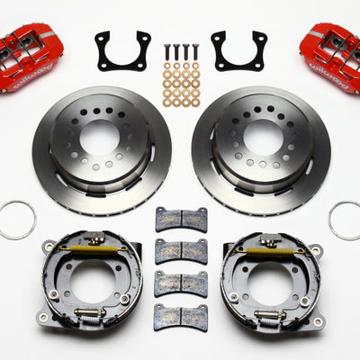 Wilwood Dynapro Low-Profile 11.00in P-Brake Kit - Red 58-64 Olds/Pontiac Ends 2.81in Offset