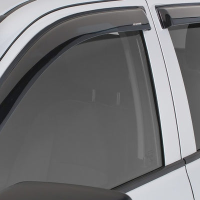 Stampede 2019 Chevy Silverado 1500 Double Cab Pickup Tape-Onz Sidewind Deflector 4pc - Smoke