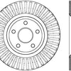 StopTech 11-15 Jeep Grand Cherokee Front Right Drilled Sport Brake Cryo Rotor (Excludes SRT8)