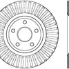 StopTech Drilled Sport Brake Rotor 11-17 Jeep Grand Cherokee (Excluding SRT8)