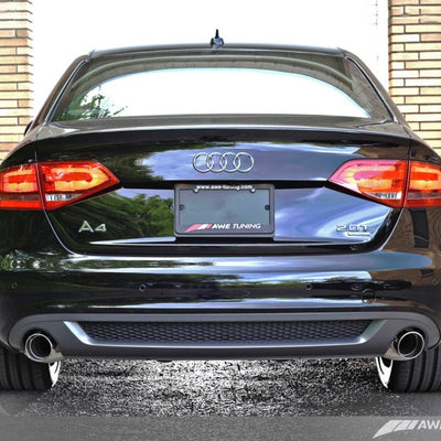 AWE Tuning Audi B8 A4 Touring Edition Exhaust - Dual Outlet Diamond Black Tips