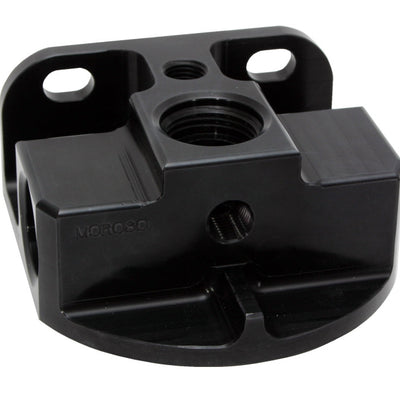Moroso Oil Filter Adapter - Remote Mount - Side Port - 13/16in-16 & 3/4in-16 22mm Thread