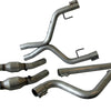 BBK 05-09 Mustang 4.0 V6 True Dual Cat Back Exhaust Conversion Kit With X pipe