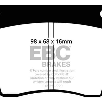 EBC 67-74 Ac 428 7.0 Yellowstuff Front Brake Pads