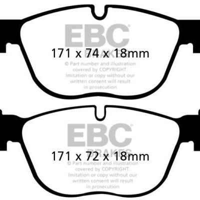 EBC 07-10 BMW X5 3.0 Ultimax2 Front Brake Pads