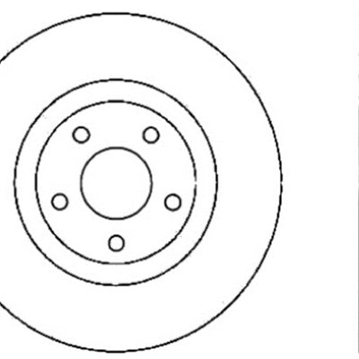StopTech Power Slot 05-07 Cadillac XLR / 06-09 Chevy Corvette Front Right Drilled & Slotted Rotors