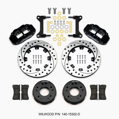 Wilwood Narrow Superlite 6R Front Kit 12.19in Drilled 63-87 C10 w/ Wilwood Pro Spindles