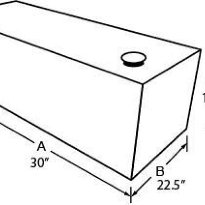 Tradesman Steel Rectangular Liquid Storage Tank - Black